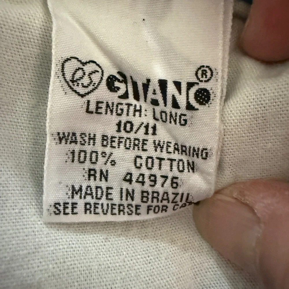 Gitano Vintage Acid Wash Denim Midi Skirt Blue 100% Cotton Made in Brazil 10/11‎